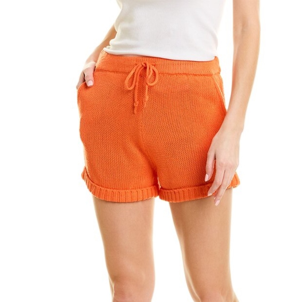 525 American Orange Cuffed Knit Shorts